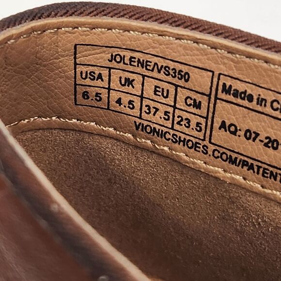 Vionic Jolene Mocha Ankle Boot Size 6.5 Western Casual Comfy - Picture 8 of 14